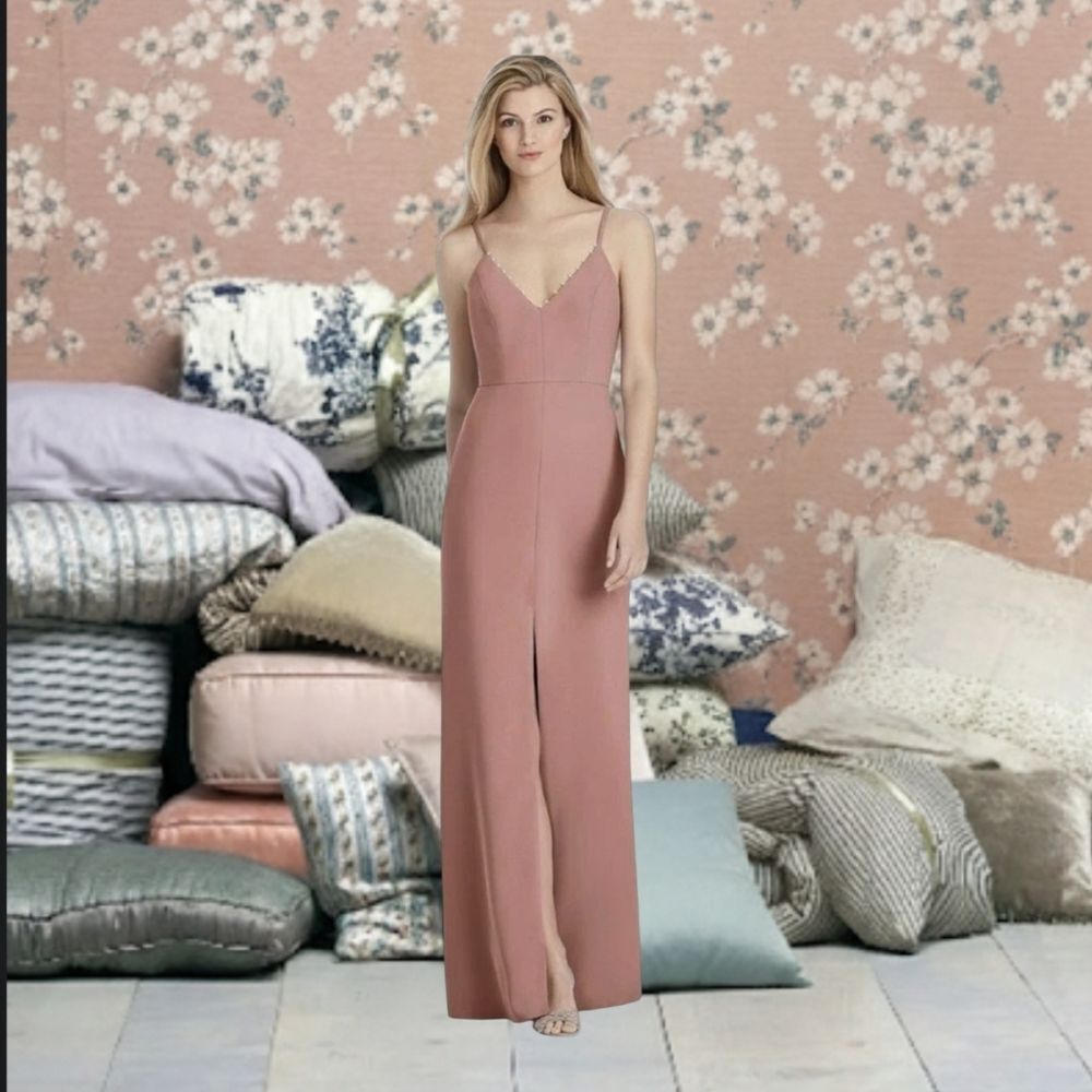 Lela Rose Gorgeous Pink Blush Evening Gown Prom Dress S